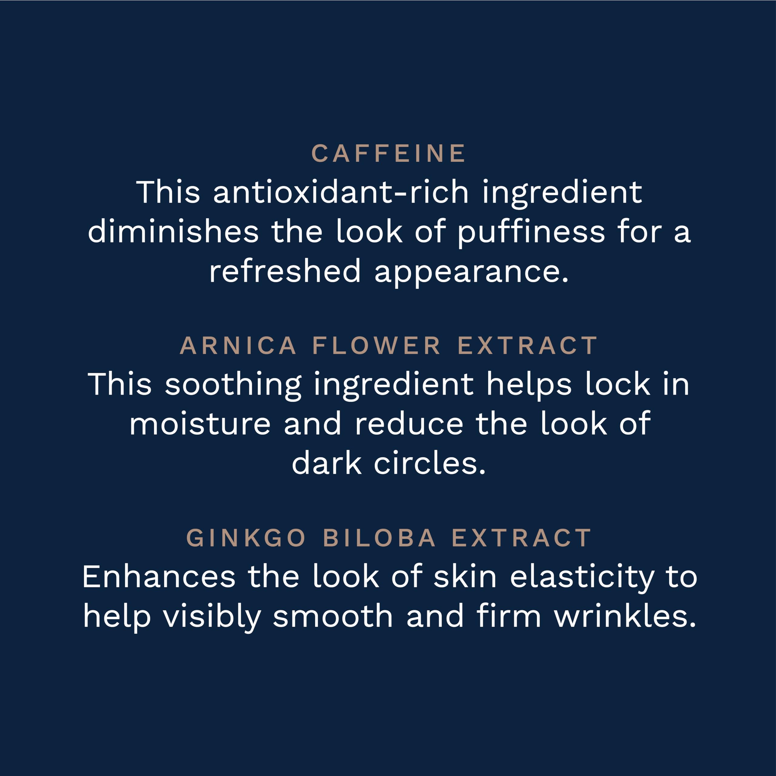 City Beauty Brightening Eye Cream for Dark Circles, Puffiness & Fine Lines | Hydrating Anti-Aging Eye Treatment 0.5 oz