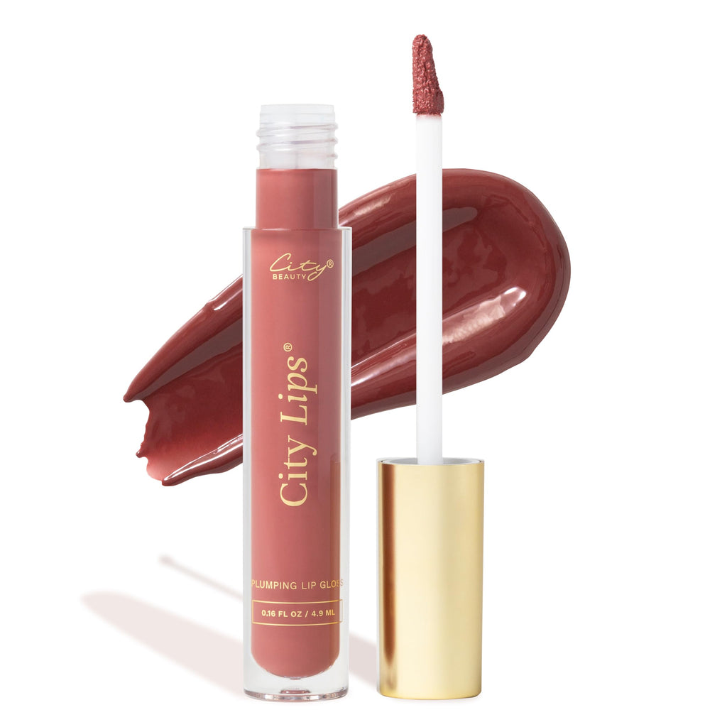 City Beauty City Lips Plumping Lip Gloss | High-Shine Hydrating Lip Treatment with Hyaluronic Acid