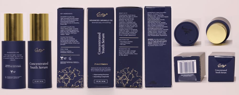 City Beauty Concentrated Youth Serum – Anti-Aging Face Serum for Firm, Smooth Skin