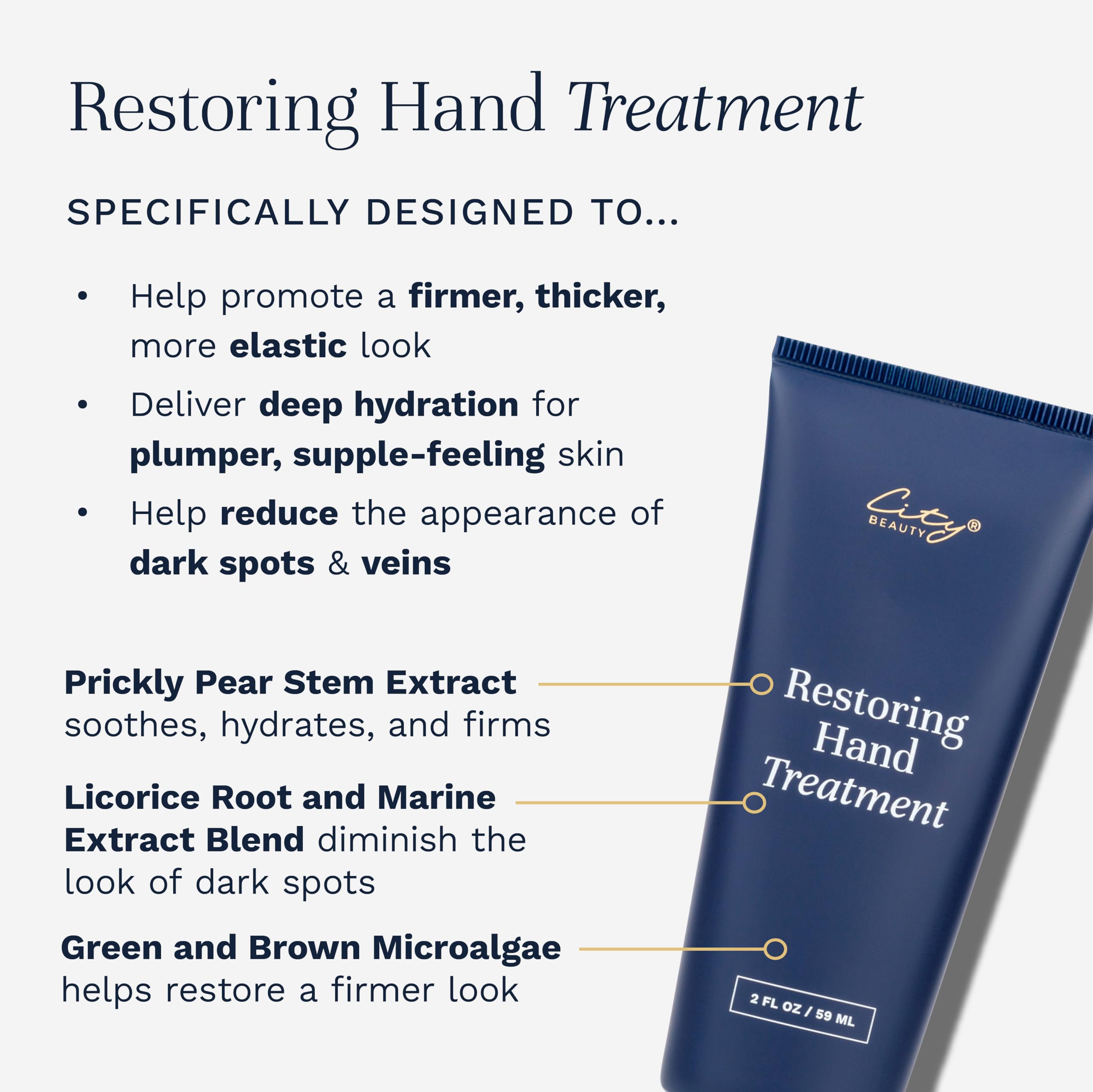 City Beauty Restoring Hand Treatment – Anti-Aging Hand Cream with Wash-Resistant Hydration
