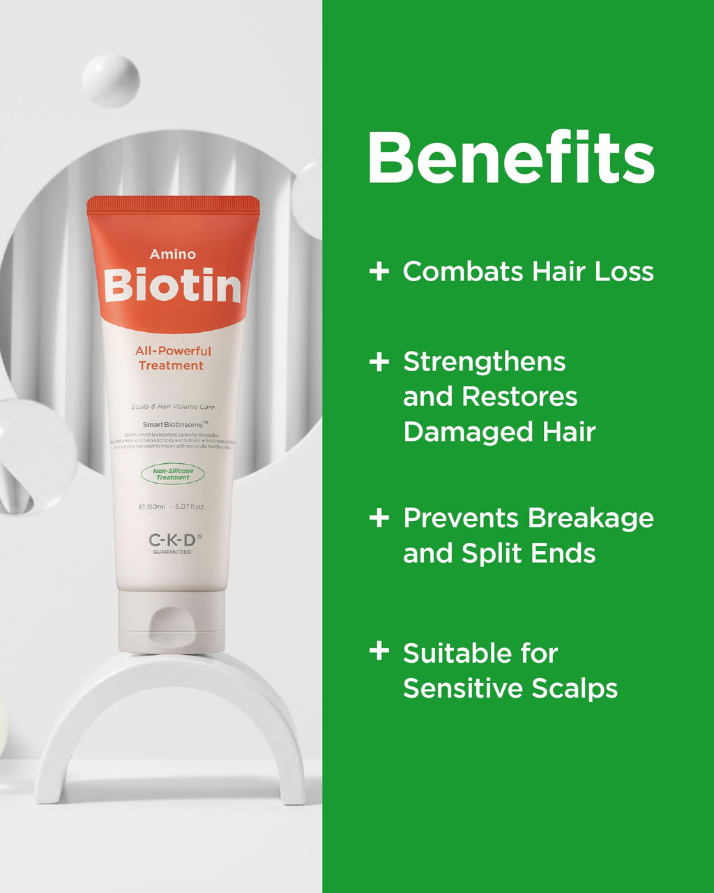 CKD Guaranteed Amino Biotin All-Powerful Treatment – Silicone-Free Deep Care Conditioner