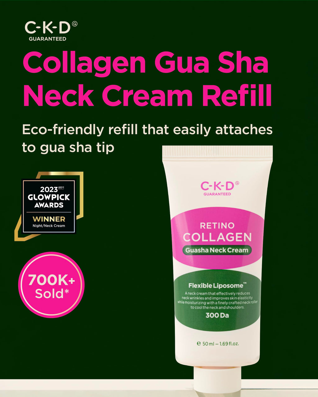 CKD Guaranteed Retino Collagen Gua Sha Neck Cream [Refill] – Firming, Lifting & Wrinkle Reduction