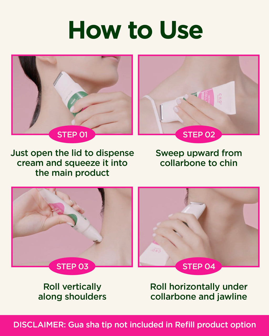 CKD Guaranteed Retino Collagen Gua Sha Neck Cream [Refill] – Firming, Lifting & Wrinkle Reduction