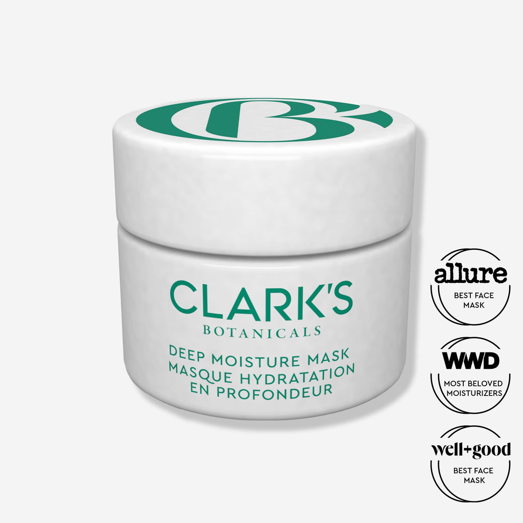 Clark's Botanicals Deep Moisture Mask – 2-in-1 Hydration & Invisible Mask for All Skin Types (1.7 fl oz)