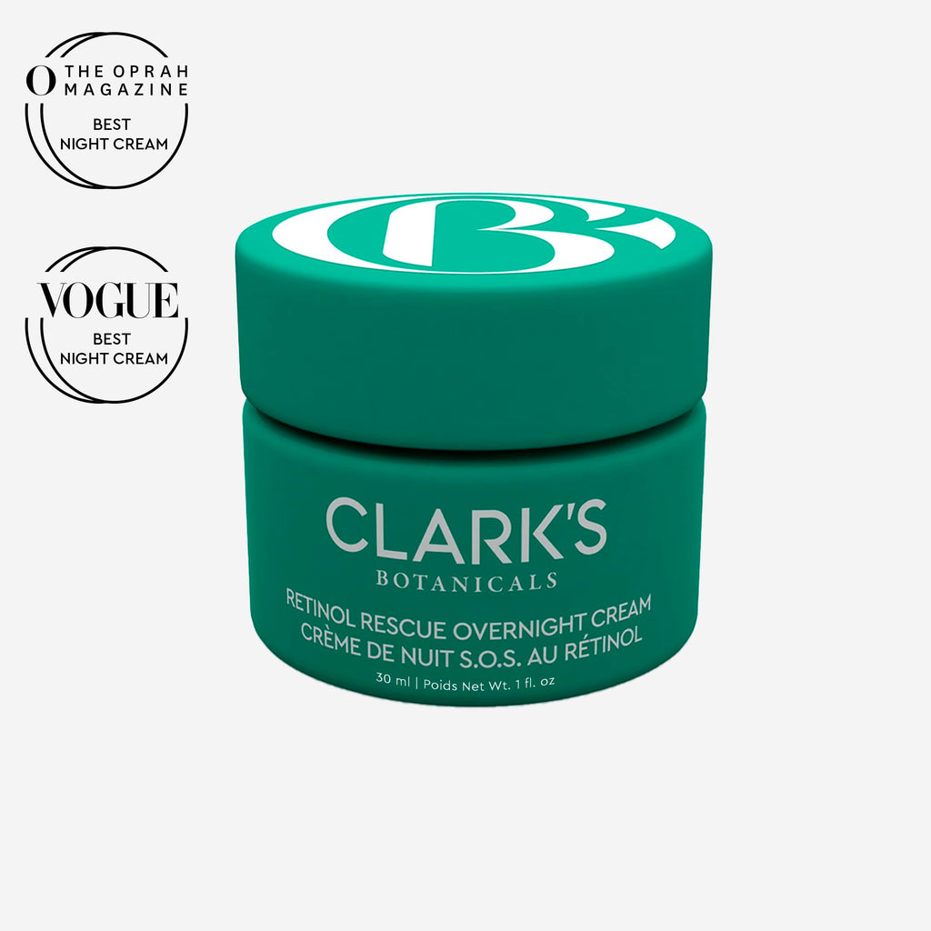 Clark's Botanicals Retinol Rescue Overnight Cream – Time-Released Retinol + Vitamin C