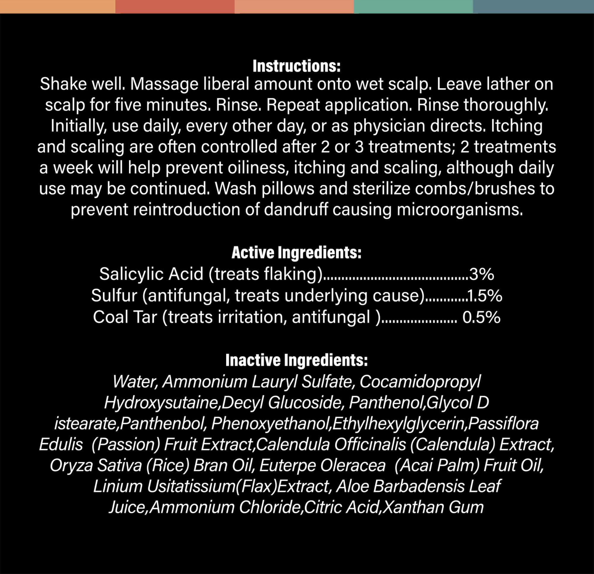 Clark's Full Spectrum Dandruff Shampoo with Coal Tar, Salicylic Acid, and Sulfur – 8 Fl Oz