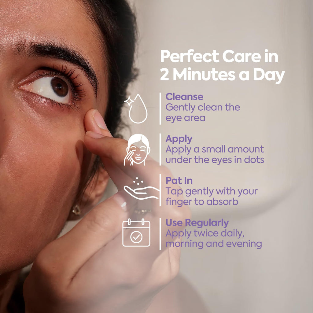 Clasy Care Under Eye Cream – Dark Circles & Puffiness, 5% Caffeine + 2% Hyaluronic Acid