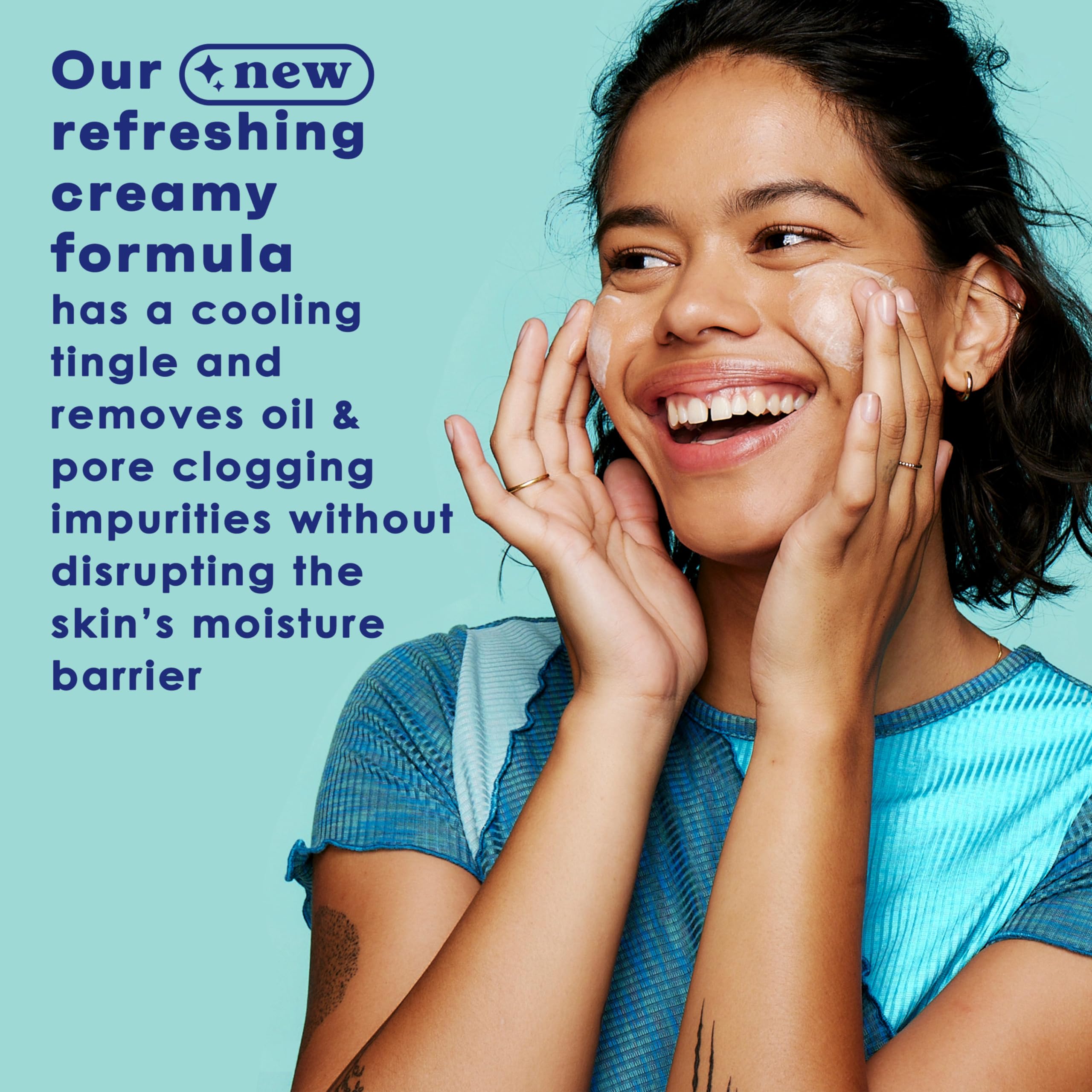 Clean & Clear Oil-Free Deep Action Cream Facial Cleanser – 6.5 oz (Pack of 2) for Acne-Prone Skin
