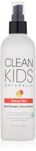 Clean Kids Naturally Mango Mist Spray Detangler – EWG Verified, 8 oz