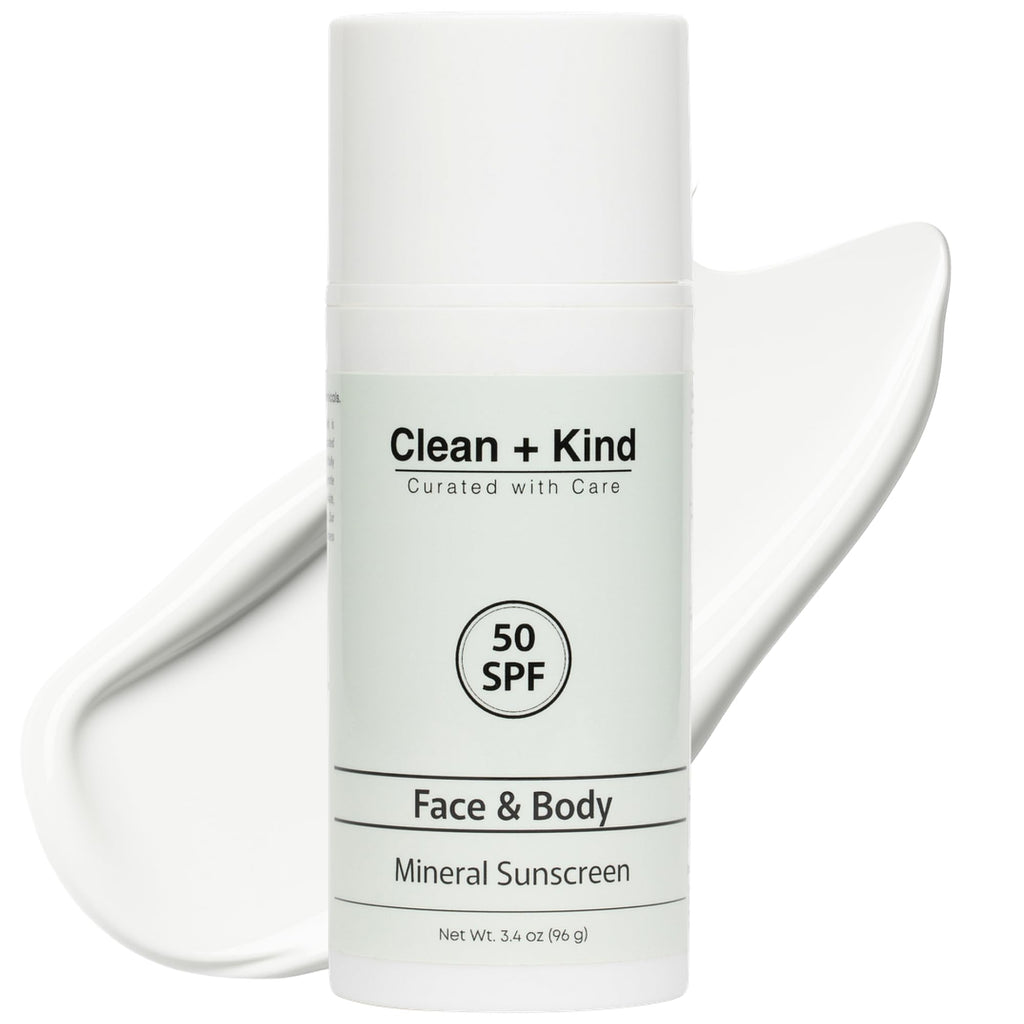 Clean + Kind Tallow Sunscreen SPF 50 – Mineral Zinc Oxide (3.4 oz)