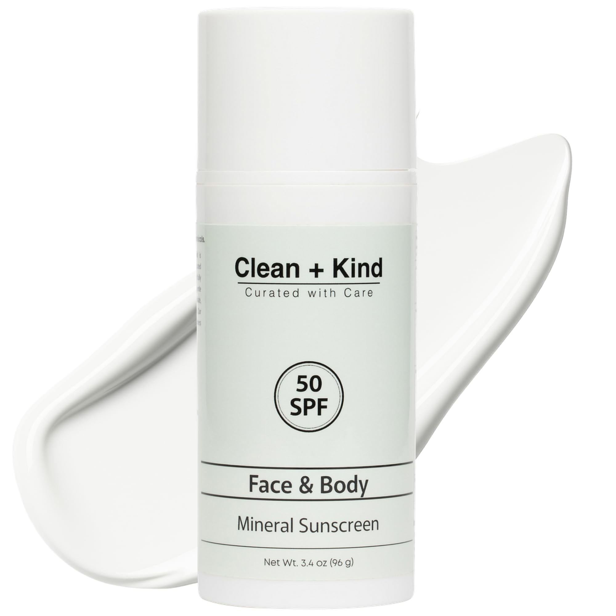 Clean + Kind Tallow Sunscreen SPF 50 – Mineral Zinc Oxide (3.4 oz)