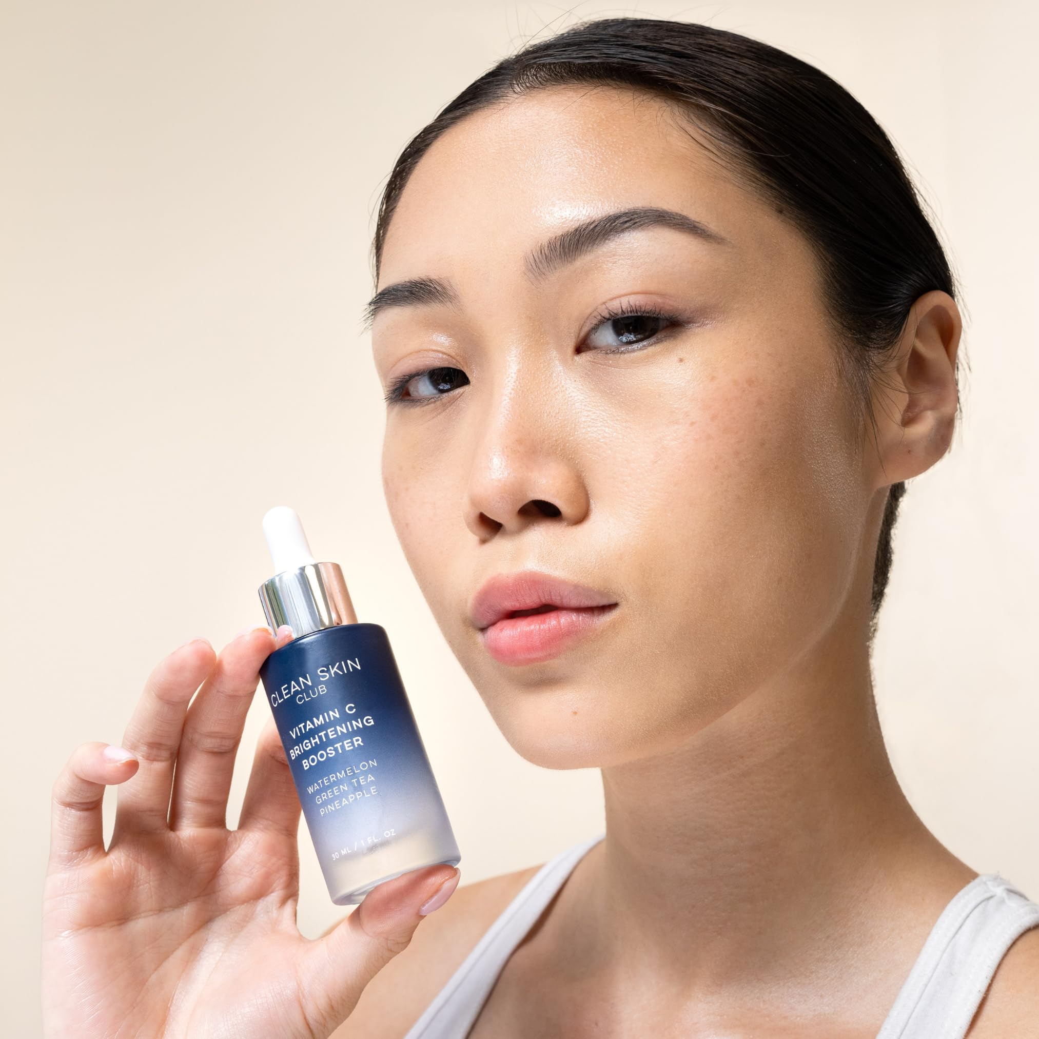 Clean Skin Club Vitamin C Serum & Brightening Booster – Brighten, Protect & Hydrate