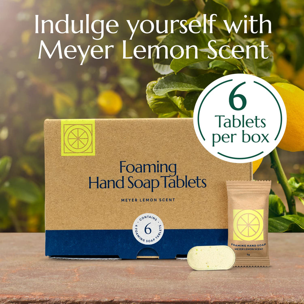 CLEANOMIC Foaming Hand Soap Tablets (6 Pack) – Meyer Lemon Refill