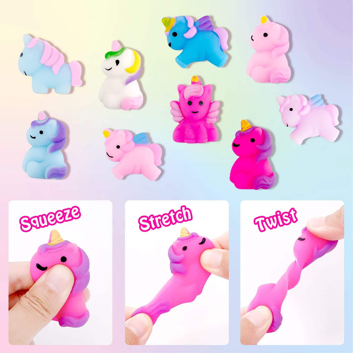 Clear and Fresh Unicorn Bath Bombs for Kids — Surprises Inside, Calming Scents