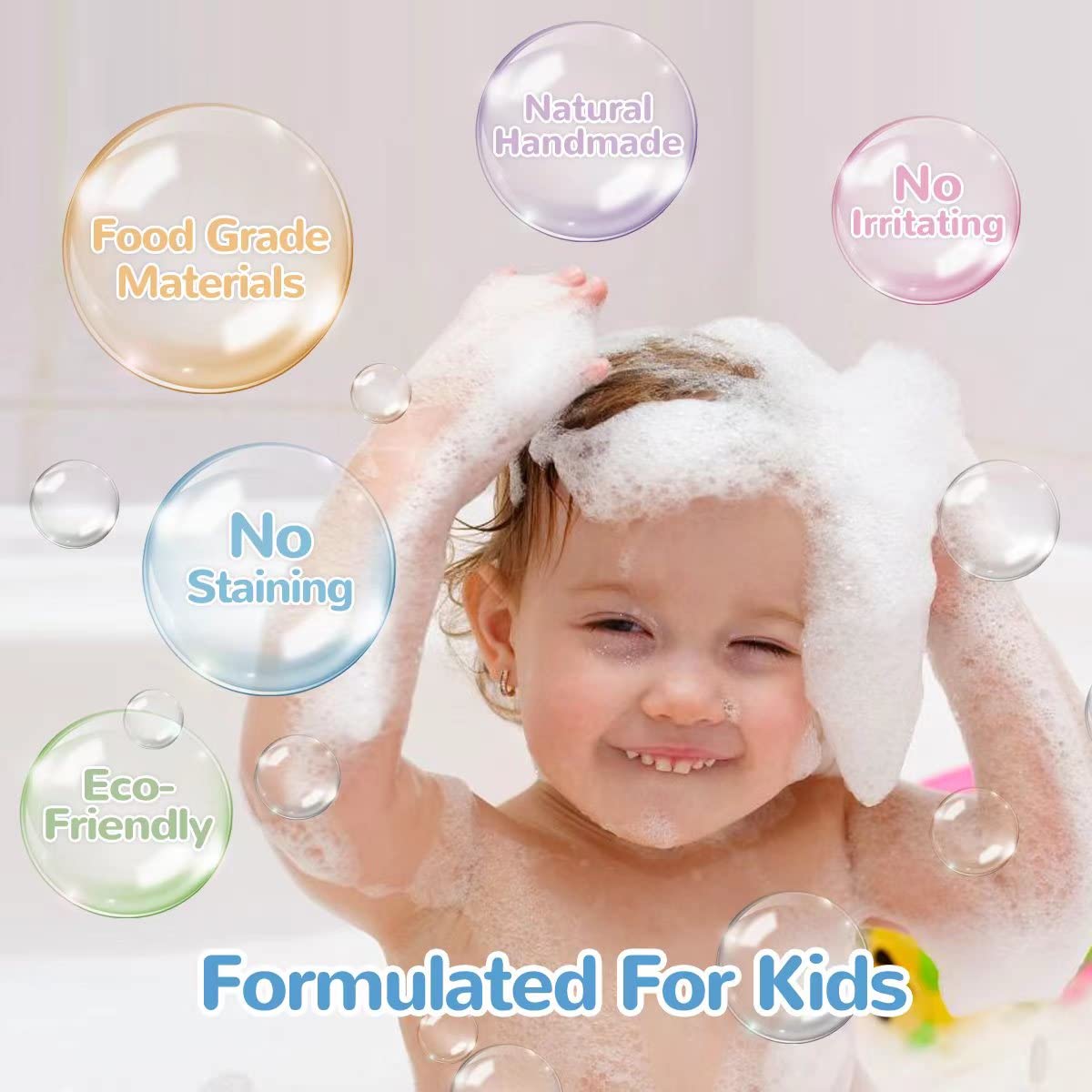 Clear and Fresh Donut Bath Bombs for Kids – Safe, Fragrant Bath Bombs with Bracelet Inside