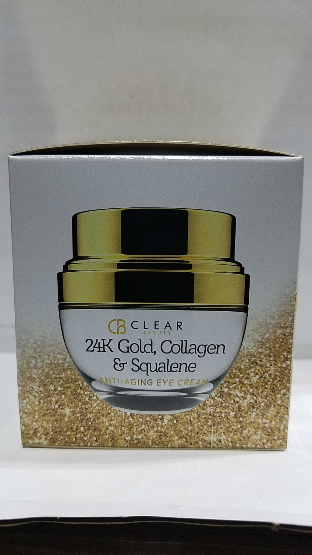 Clear Beauty 24k Gold & Collagen Under Eye Cream – Hydrating, Firming & Anti-Aging | Dermatologist Tested, Clean Beauty