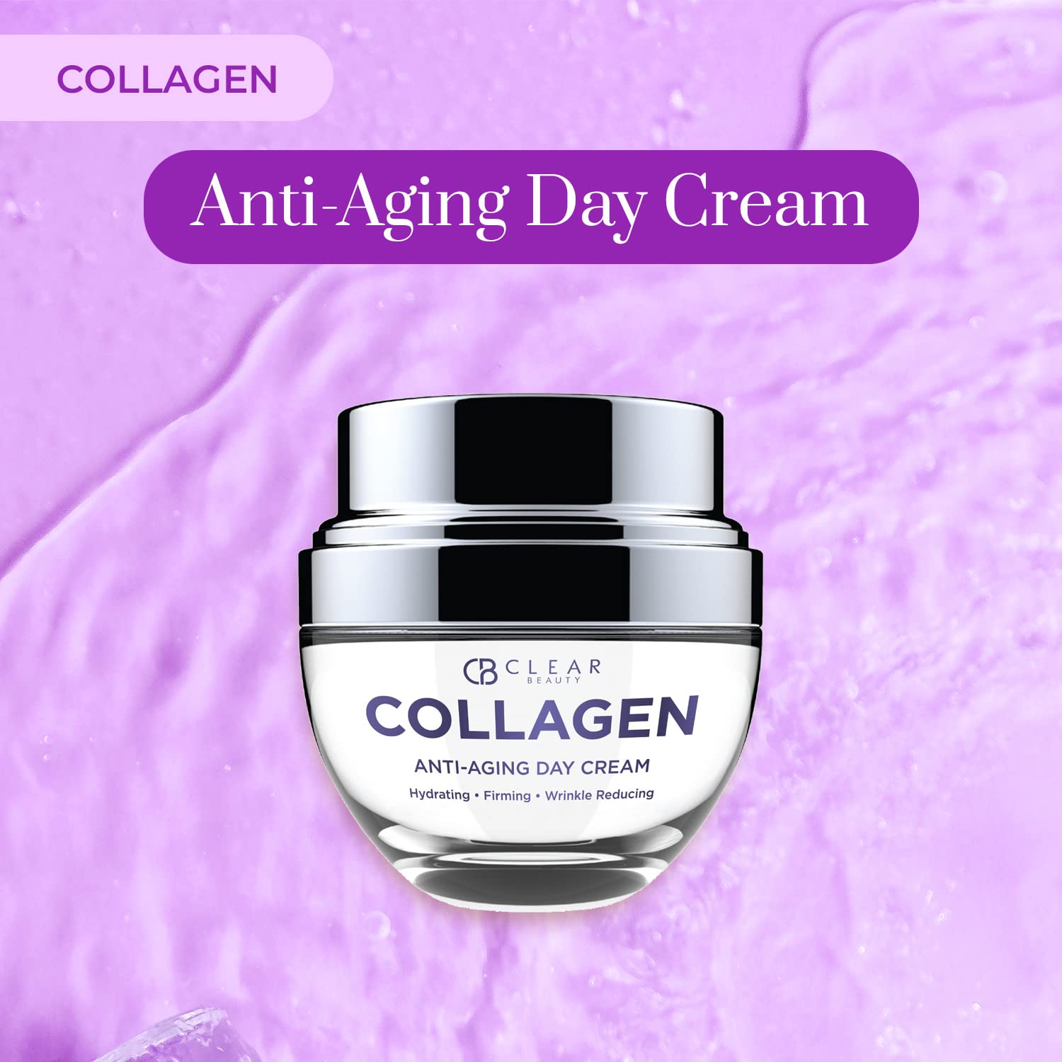 Clear Beauty Collagen Day & Night Moisturizer Duo Pack – Hydration & Elasticity