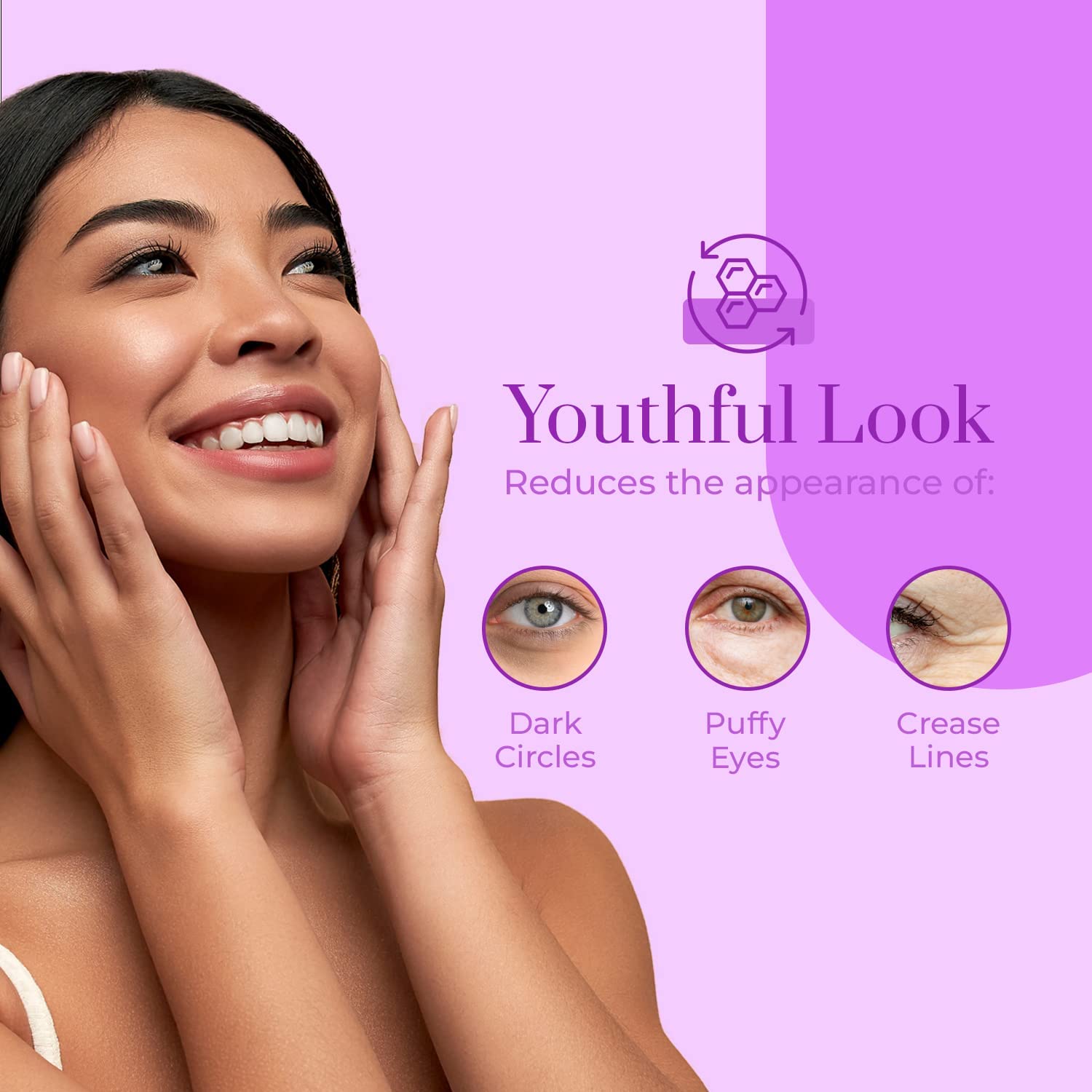 Clear Beauty Collagen Eye Cream - Hydration, Plumping & Dark Circle Reduction - Korean Skincare for All Skin Types - 1.01 Fl Oz
