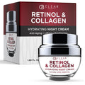 Clear Beauty Collagen & Retinol Night Cream – Firms, Hydrates & Smooths Fine Lines | 1.69 oz | Vegan & Clean K-Beauty