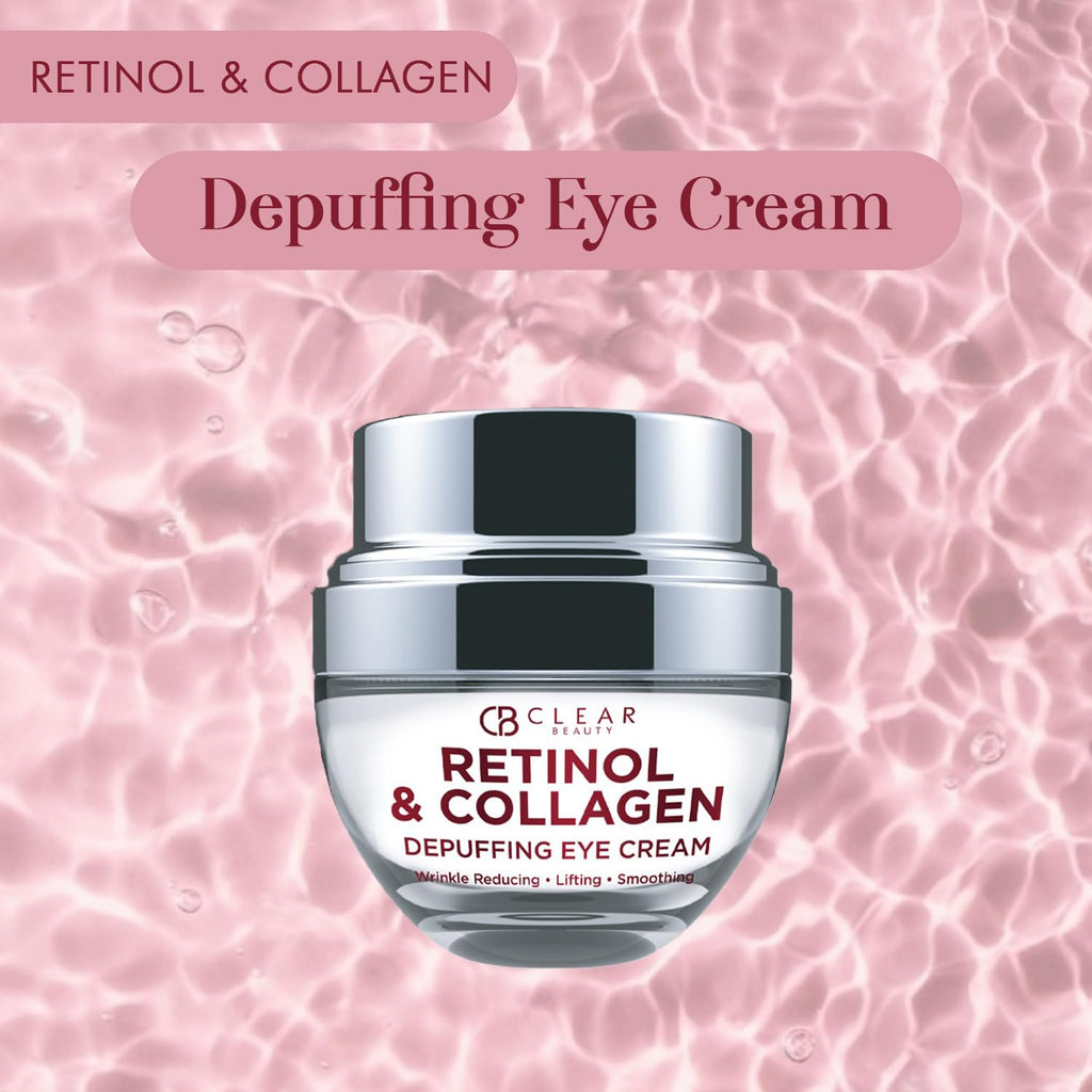 Clear Beauty Retinol Eye Cream with Collagen – Anti-Aging, Hydration & Puffiness Reduction