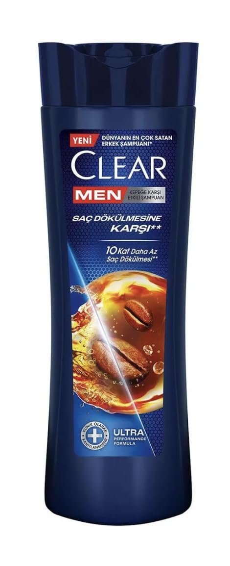 Clear Men Anti-Hair Loss Coffee Bean Extract Shampoo 350 ml – Deep Clean, Dandruff Protection