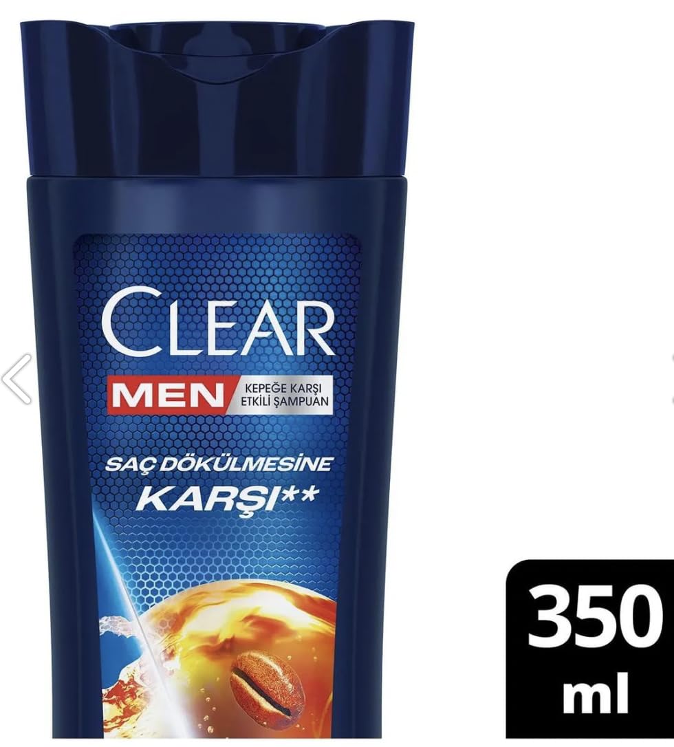 Clear Men Anti-Hair Loss Coffee Bean Extract Shampoo 350 ml – Deep Clean, Dandruff Protection