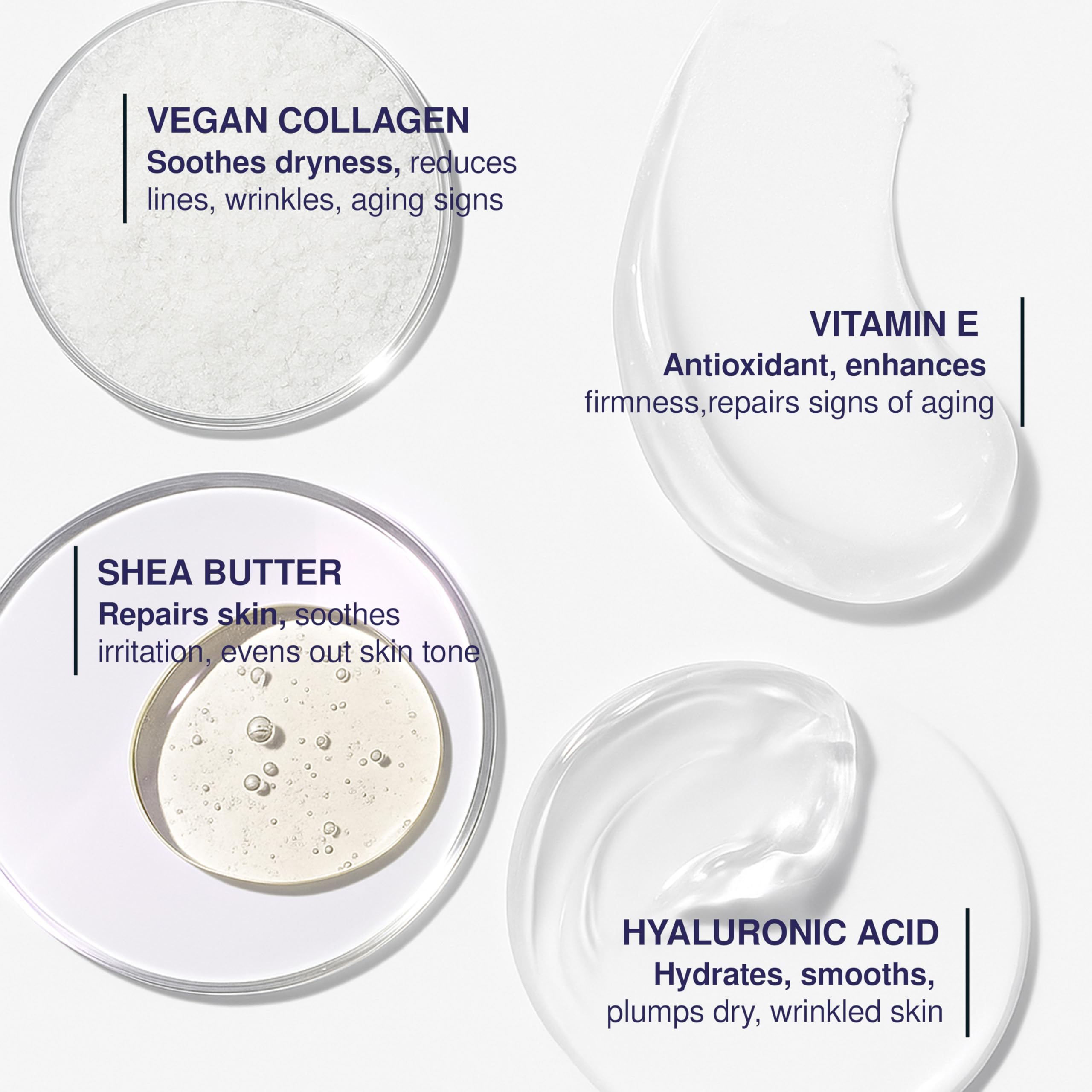 Clear Visage Collagen + Vitamin E Moisturizer – Dermatologist Tested, Vegan, Korean Skincare