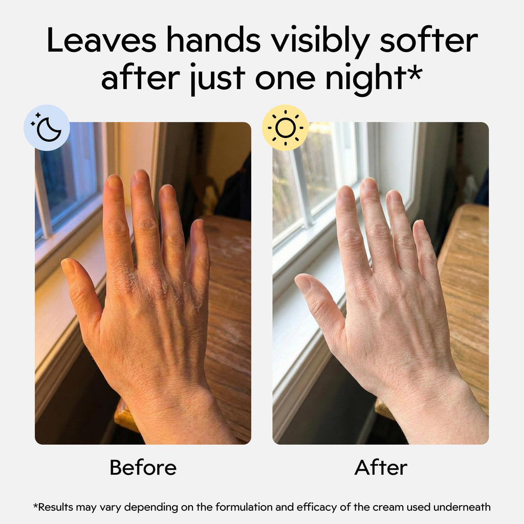 Clearbody Organics Organic Cotton Gloves – 5 Pairs, Large White, Overnight Hydration & Moisturizing for Dry Hands