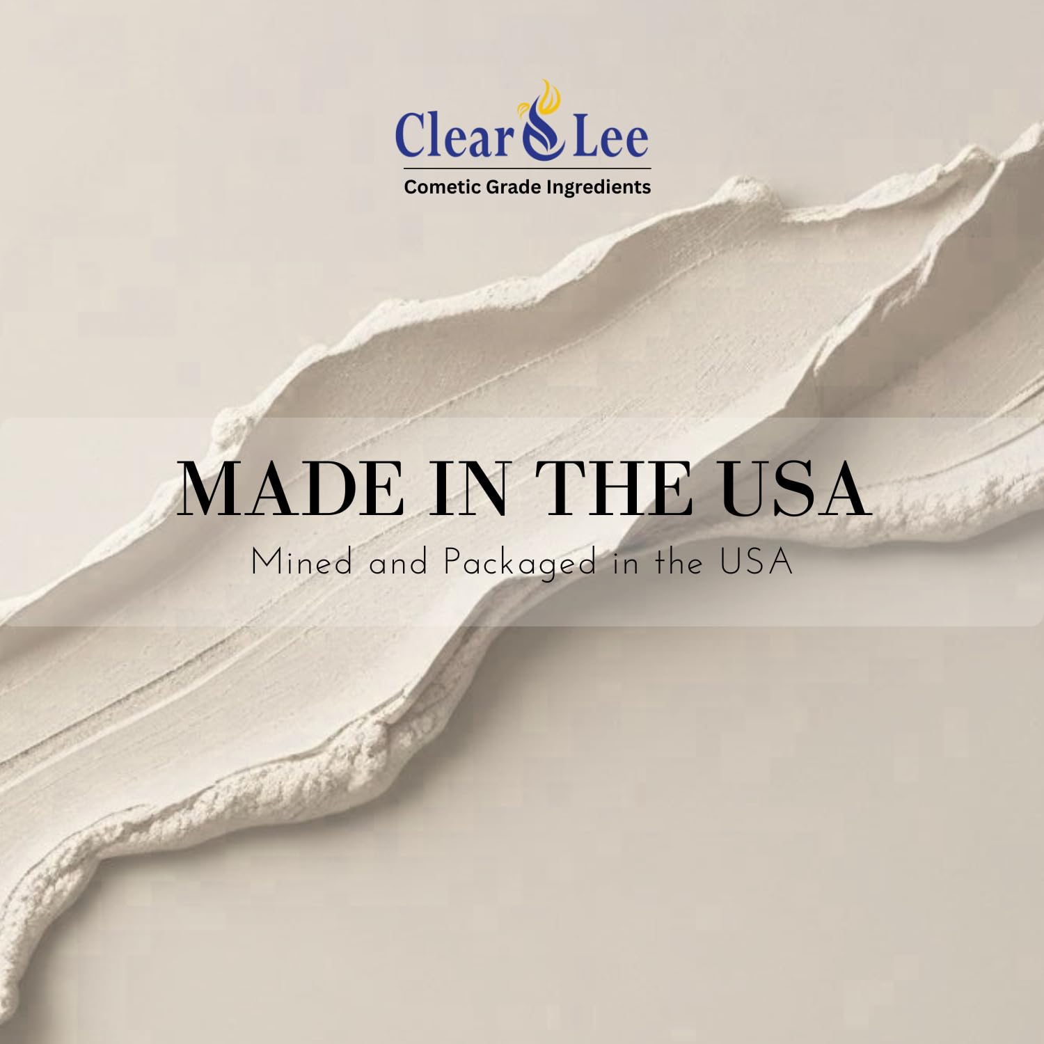 ClearLee Kaolin Clay Cosmetic Grade Powder – 100% Pure, Natural, 1 lb for Skin Detox & DIY Masks