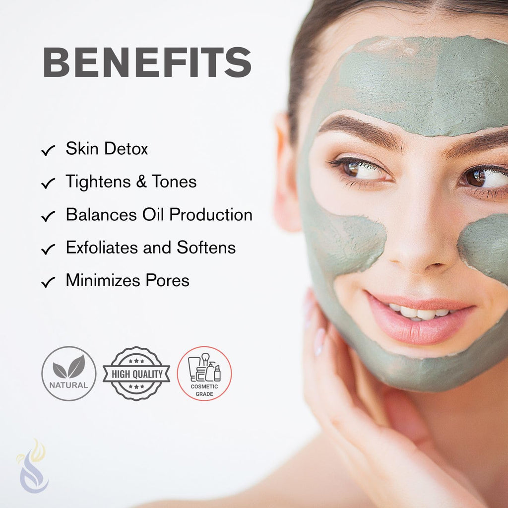 ClearLee Bentonite Clay Powder – 100% Pure Cosmetic Grade Indian Clay for Skin Detox & DIY Masks