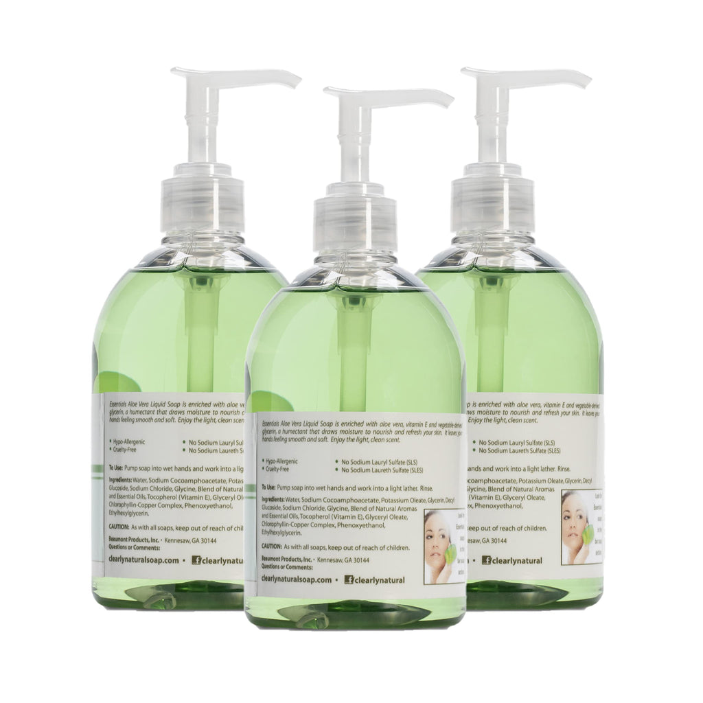 Clearly Natural Essentials Glycerin Liquid Hand Soap – Tea Tree, 3 oz, 3-Pack