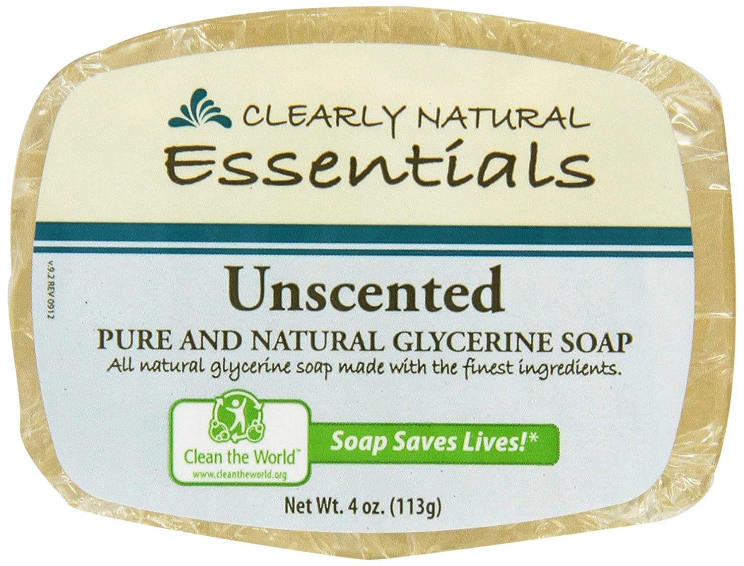 Clearly Natural Unscented Glycerin Soap – 12 Bars x 4 oz