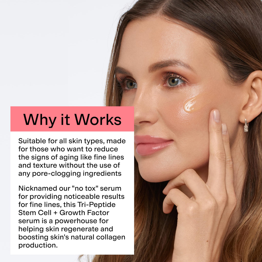 CLEARSTEM BOUNCEBACK Radiant Facial Serum – Tri-Peptides, Mango Extract, Lightweight Hydration