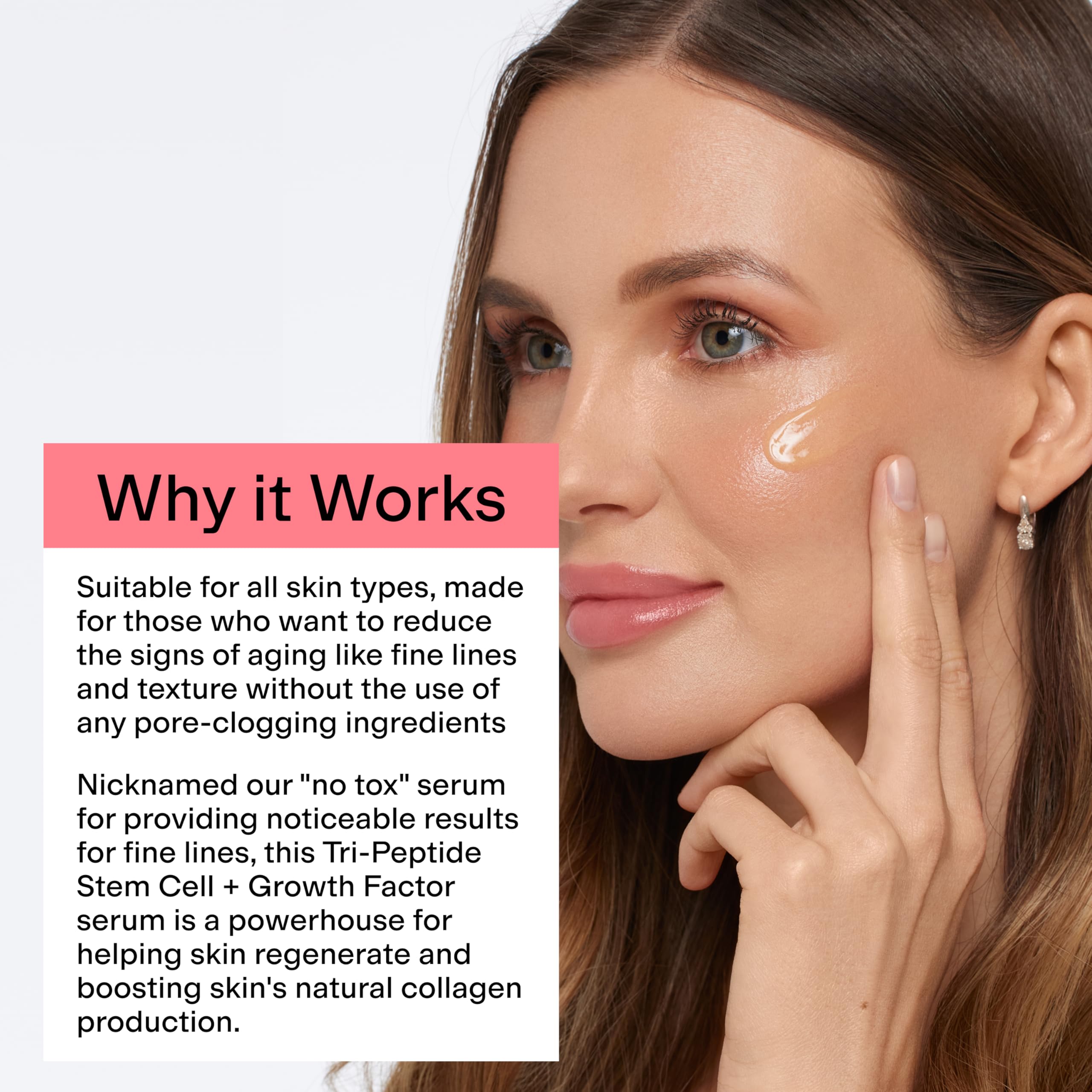 CLEARSTEM BOUNCEBACK Radiant Facial Serum – Tri-Peptides, Mango Extract, Lightweight Hydration