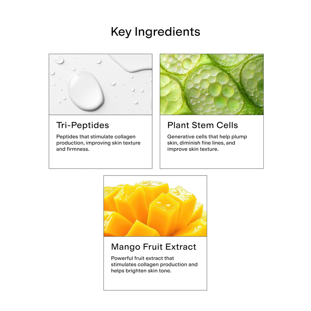 CLEARSTEM BOUNCEBACK Radiant Facial Serum – Tri-Peptides, Mango Extract, Lightweight Hydration
