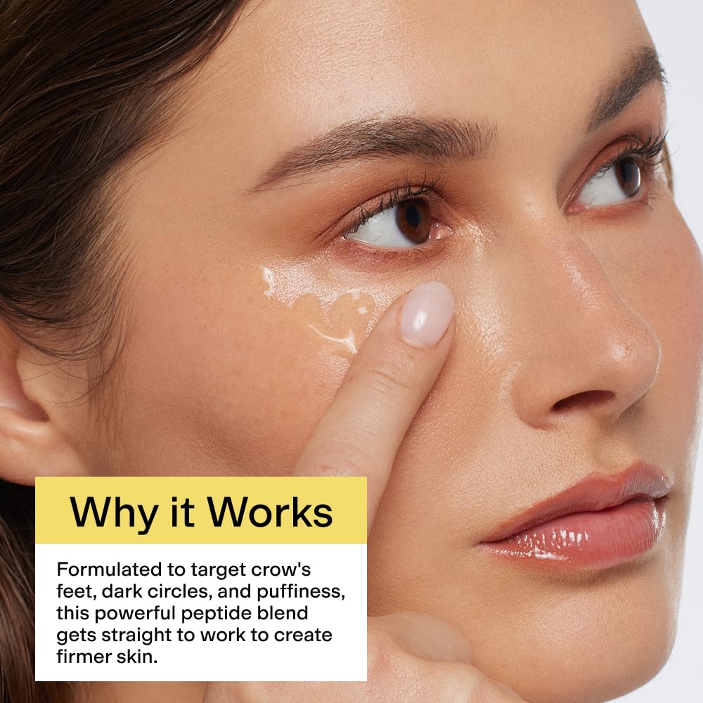 CLEARSTEM BrightEyes Eye Gel – Nourishing, Cooling Eye Cream with Peptides & Stem Cells | 0.6 fl oz