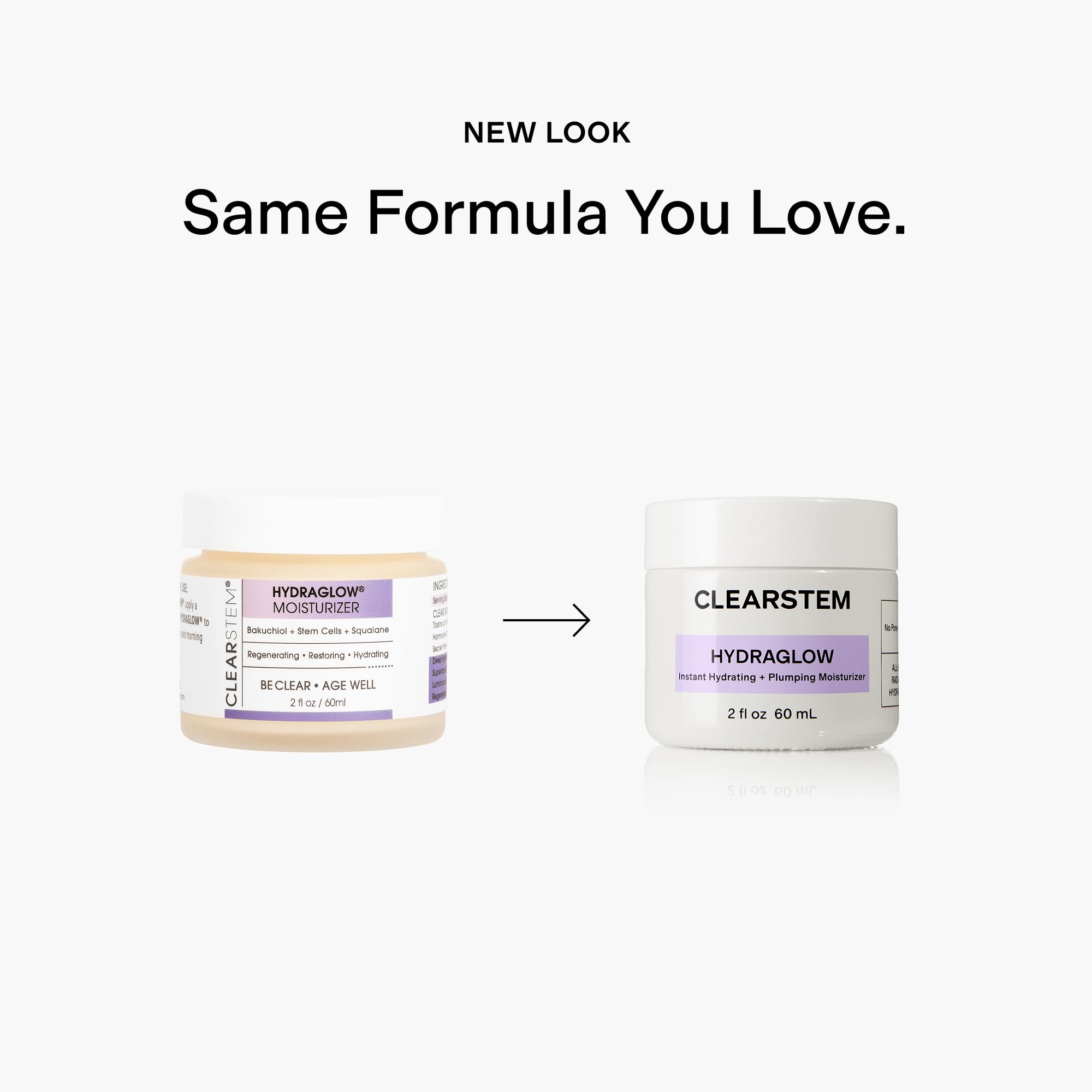 CLEARSTEM Hydraglow Stem Cell Moisturizer – Bakuchiol + Squalane | All Skin Types, Cruelty-Free, Gluten-Free | 60ml