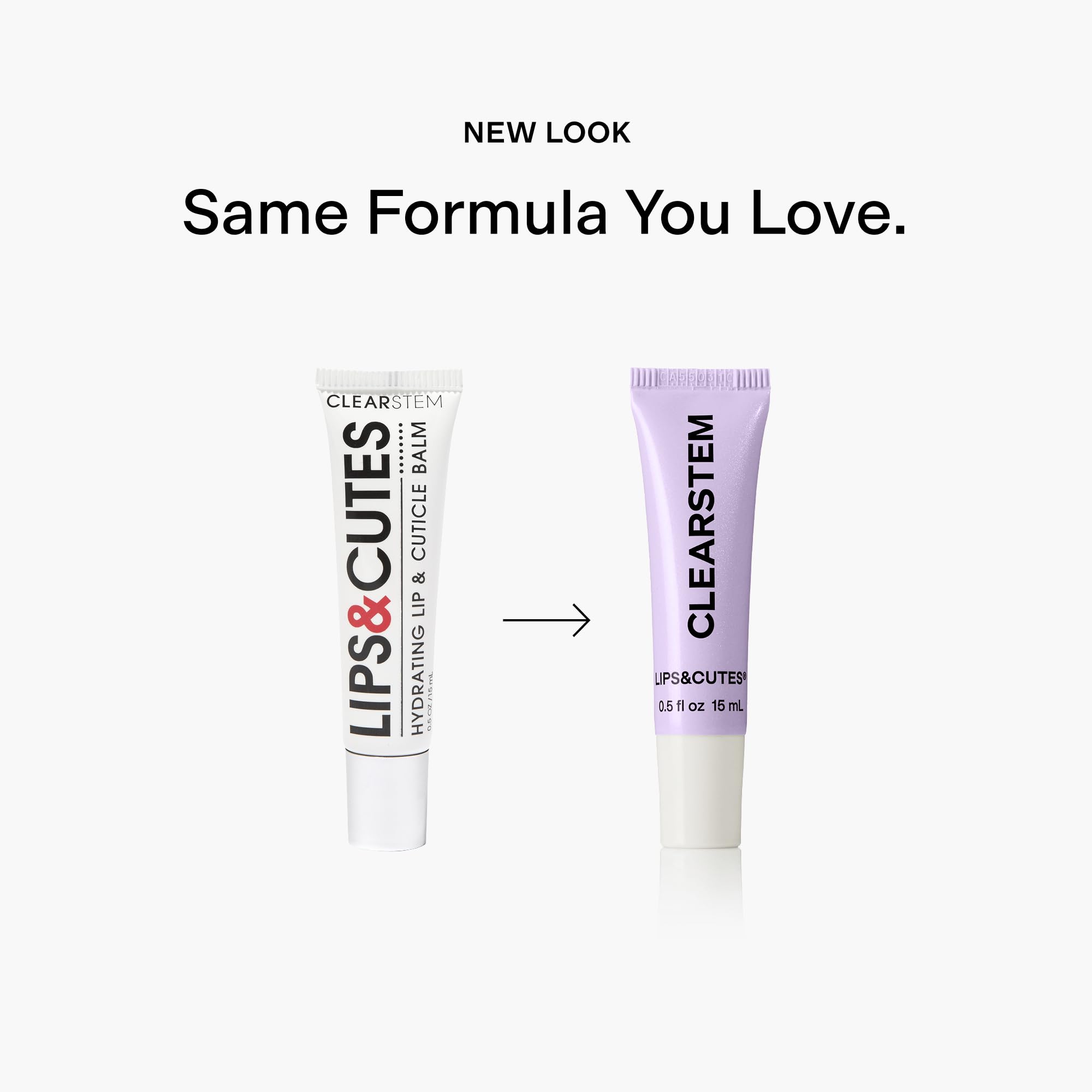CLEARSTEM LIPS&CUTES Lip Balm & Cuticle Care — 2-in-1 Hydration with Peptides, Vitamin E & Green Tea