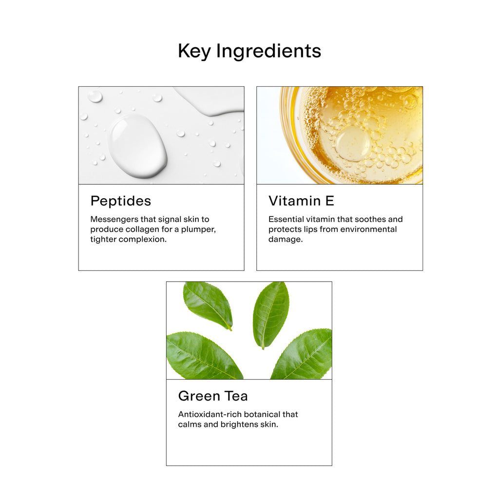 CLEARSTEM LIPS&CUTES Lip Balm & Cuticle Care — 2-in-1 Hydration with Peptides, Vitamin E & Green Tea