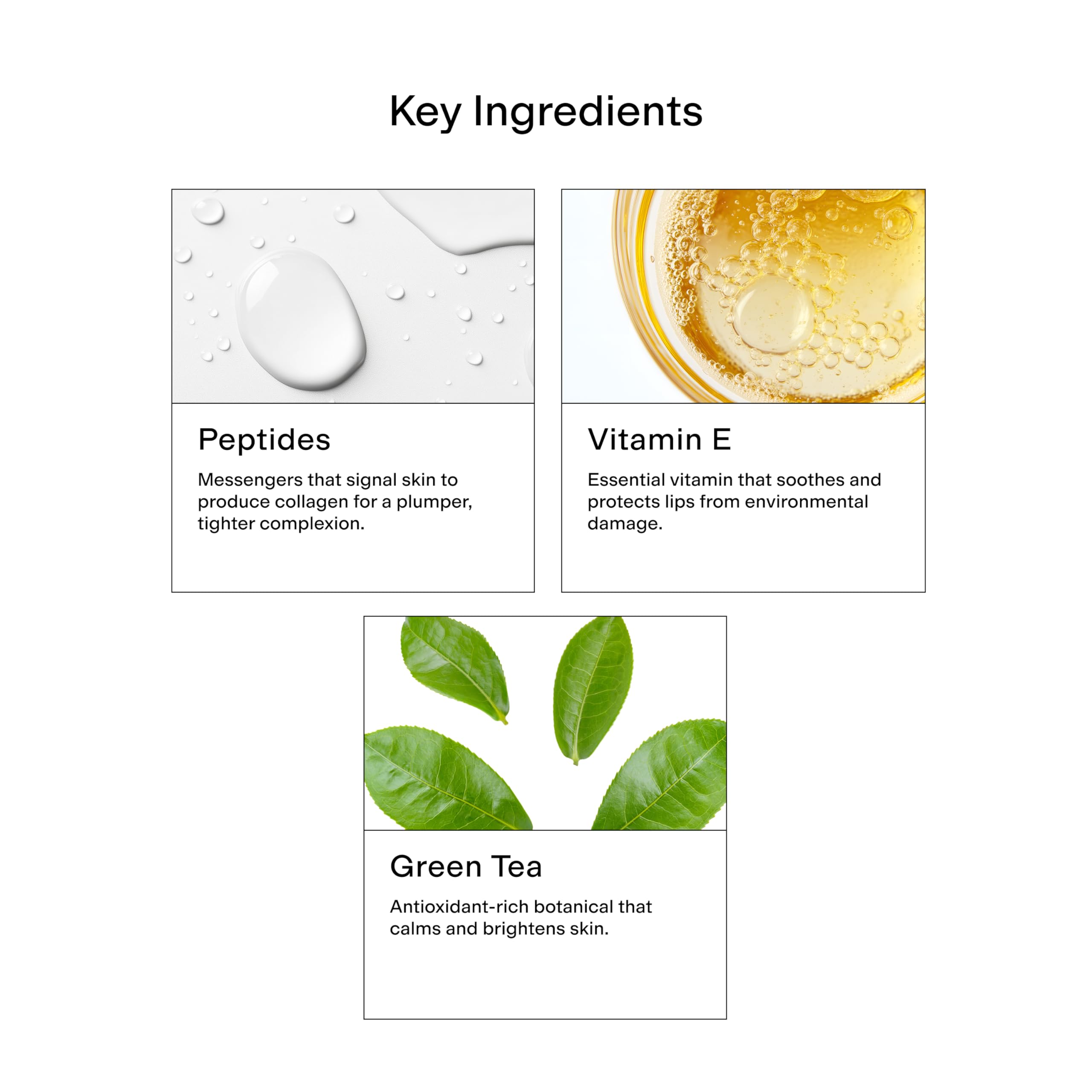 CLEARSTEM LIPS&CUTES Lip Balm & Cuticle Care — 2-in-1 Hydration with Peptides, Vitamin E & Green Tea