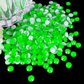 CLEKSPOYE Flatback Glass Rhinestones 1440pcs Neon Green SS20 – Non Hotfix for Nails, Crafts, and Apparel