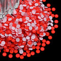 CLEKSPOYE Flatback Glass Rhinestones Neon Red SS20 – 1440pcs, Non-Hotfix for Crafts, Nails & Fashion