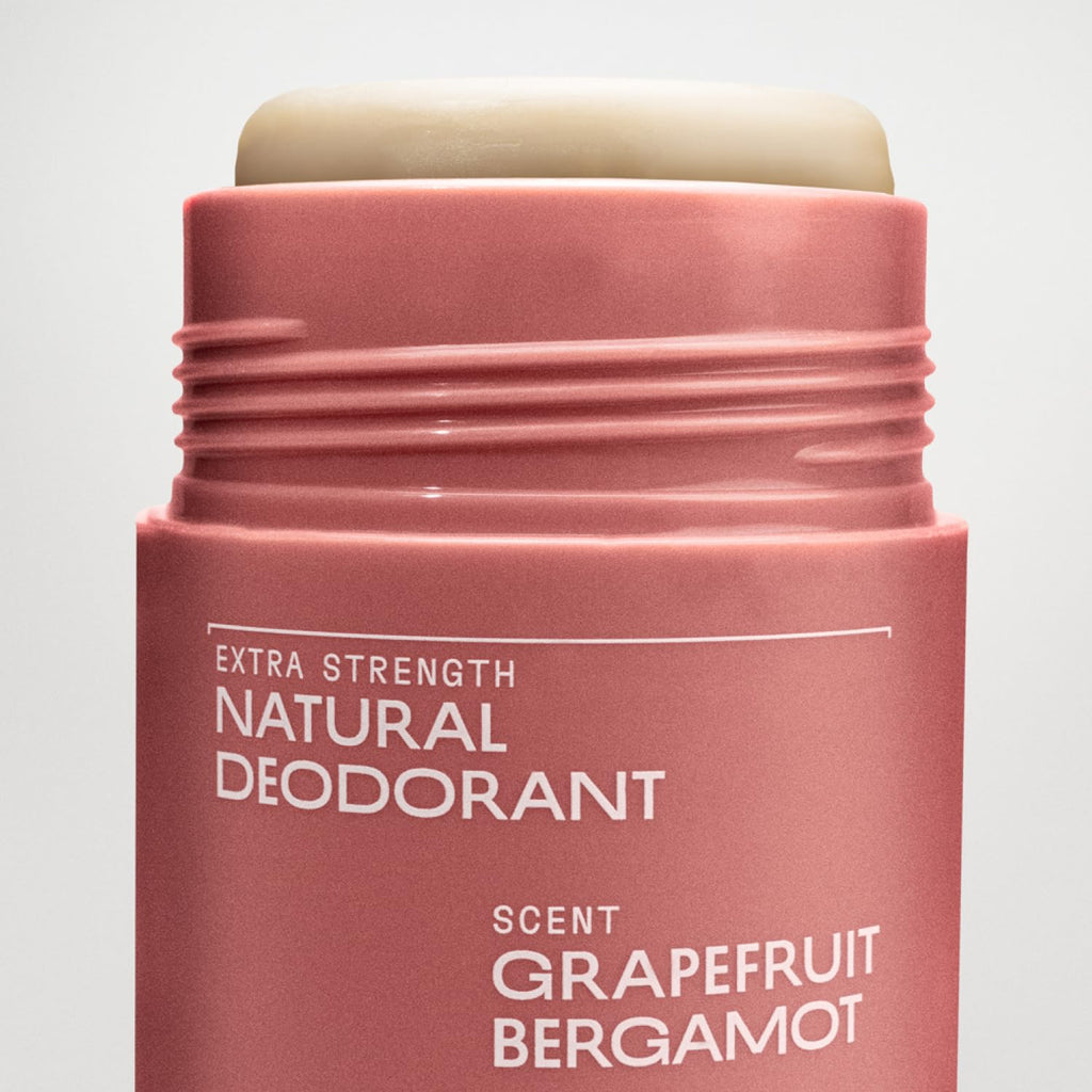 Cleo + Coco Extra Strength Deodorant Balm Grapefruit Bergamot 2-Pack, Aluminum-Free, Vegan