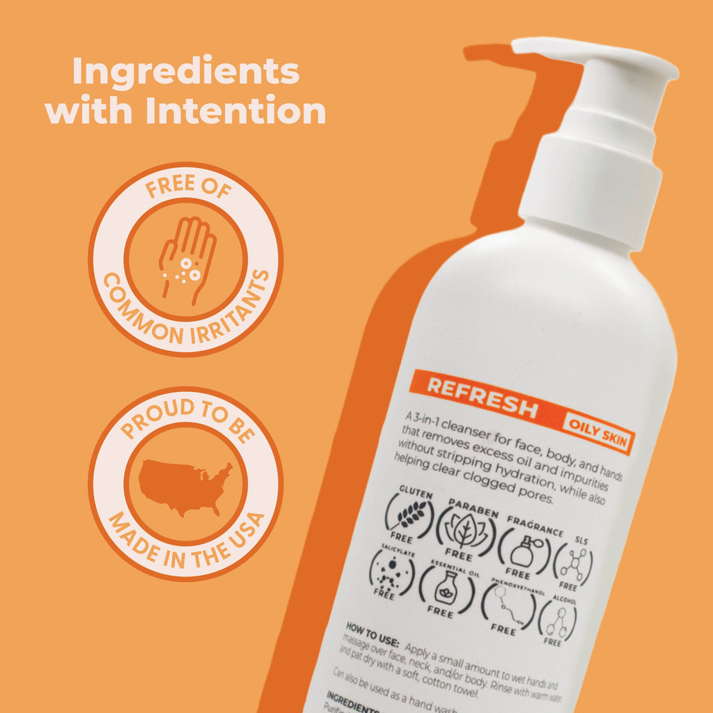 Cleure Face & Body Cleanser – Hypoallergenic, Fragrance-Free, pH-Balanced, 12 oz (2-Pack)