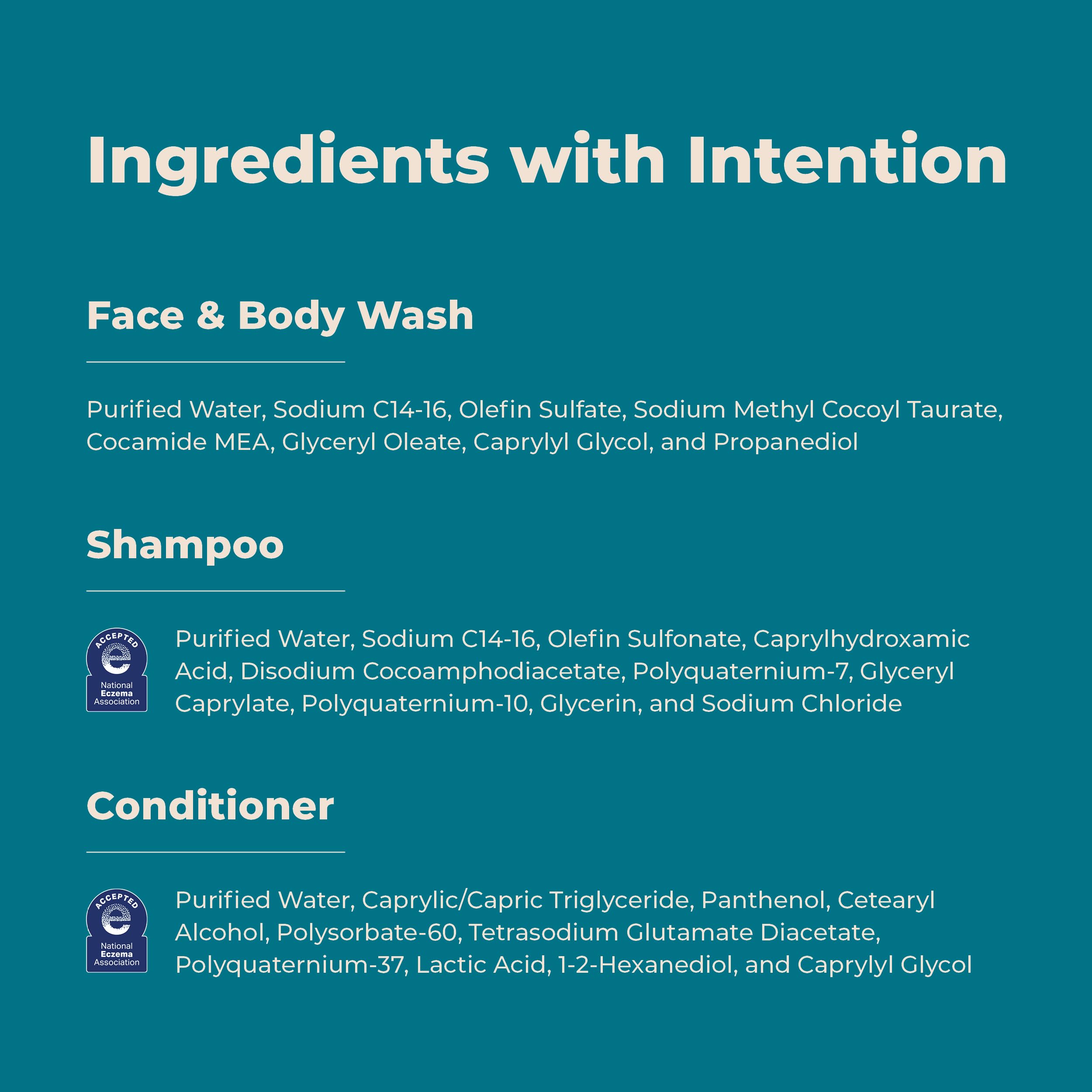 Cleure Fragrance Free 3-Piece Shower Set | Hypoallergenic Shampoo, Conditioner & Body Wash