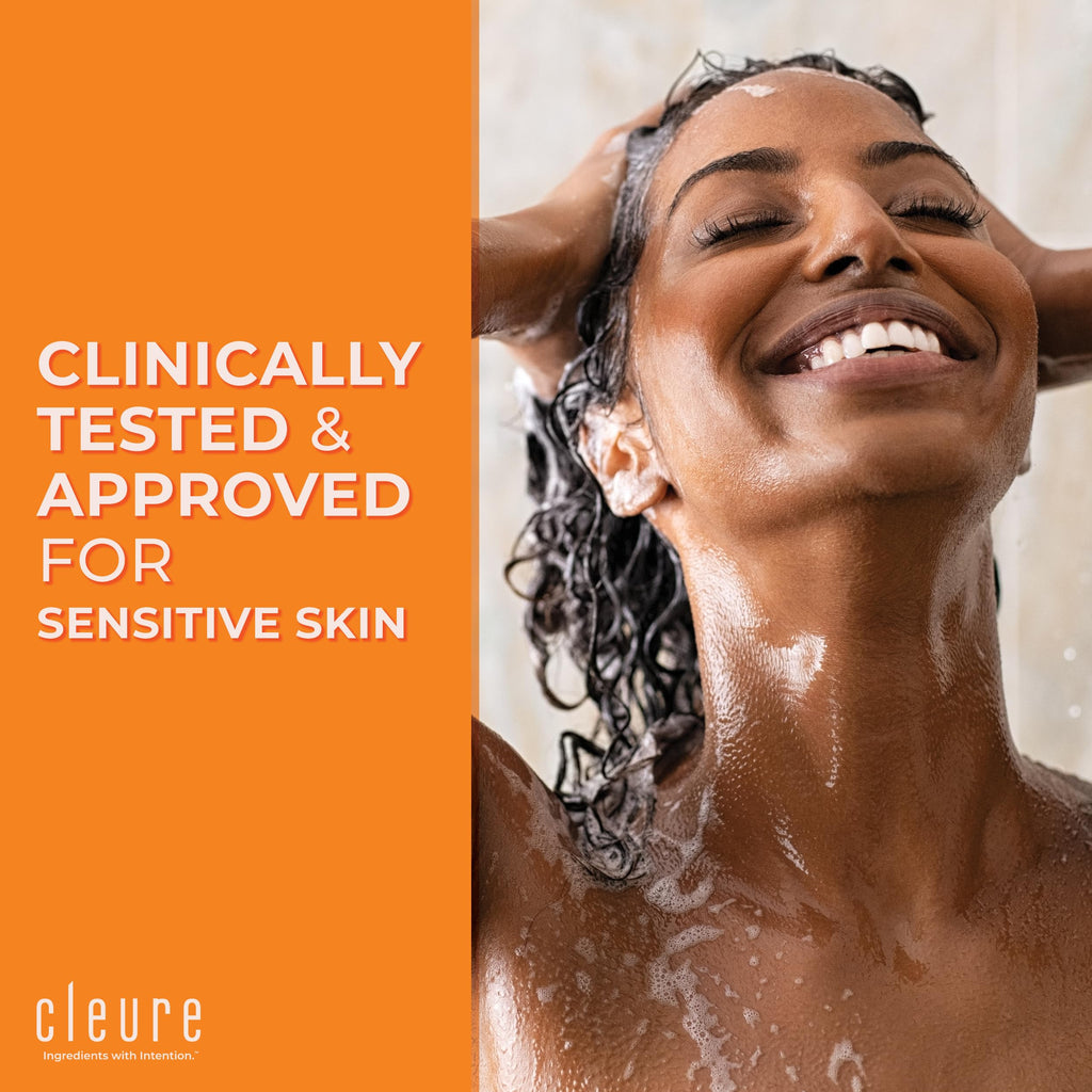 Cleure Hypoallergenic Volumizing Shampoo for Sensitive Skin – Fragrance Free, SLS & Paraben Free (12 oz, Pack of 2)