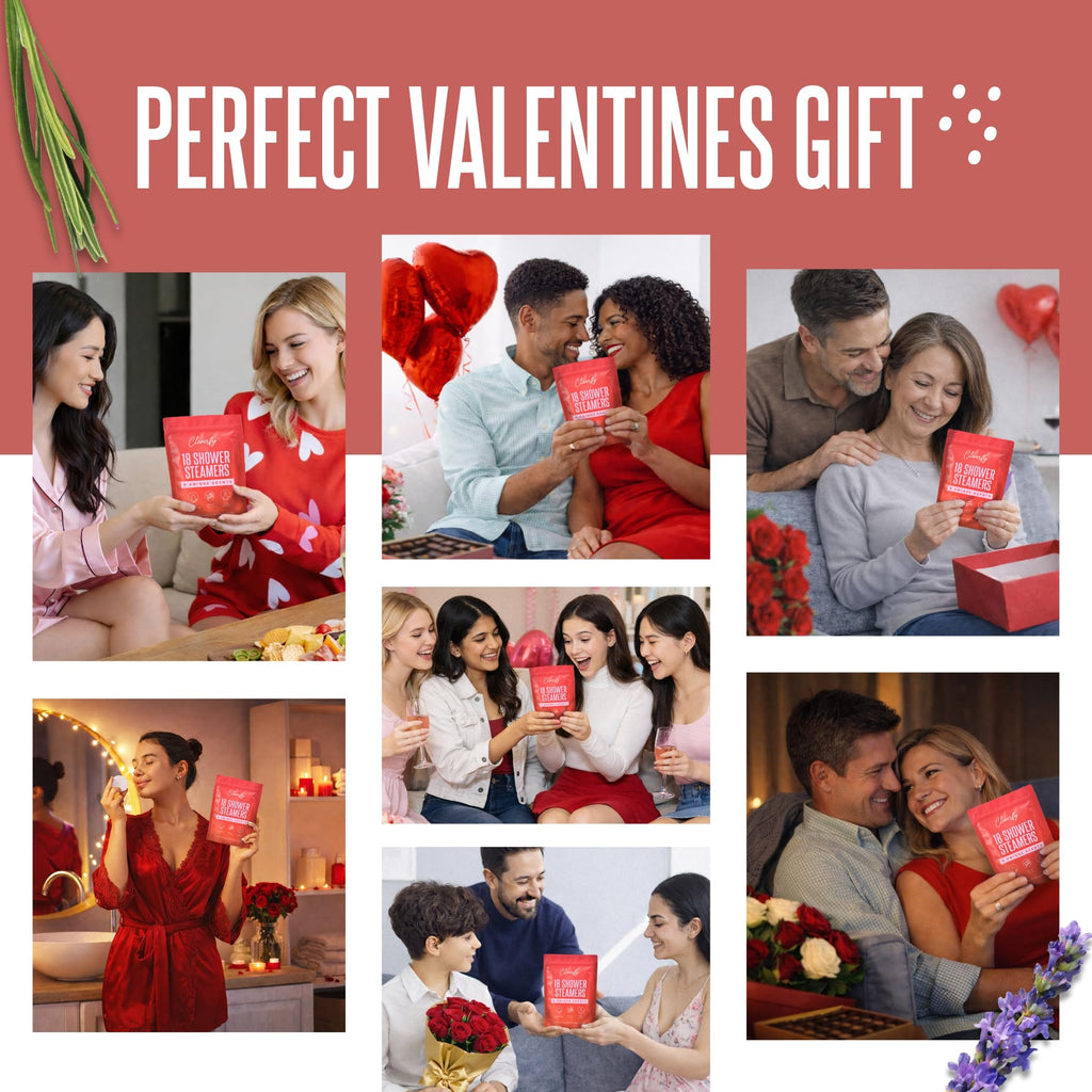 Cleverfy Shower Steamers Aromatherapy – 18 Tablets Valentine’s Day Gift Set