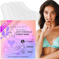 CLEVERFY Silicone Chest Anti-Wrinkle Patches for Décolleté – 4-Pack T-Shape Reusable Wrinkle Pads