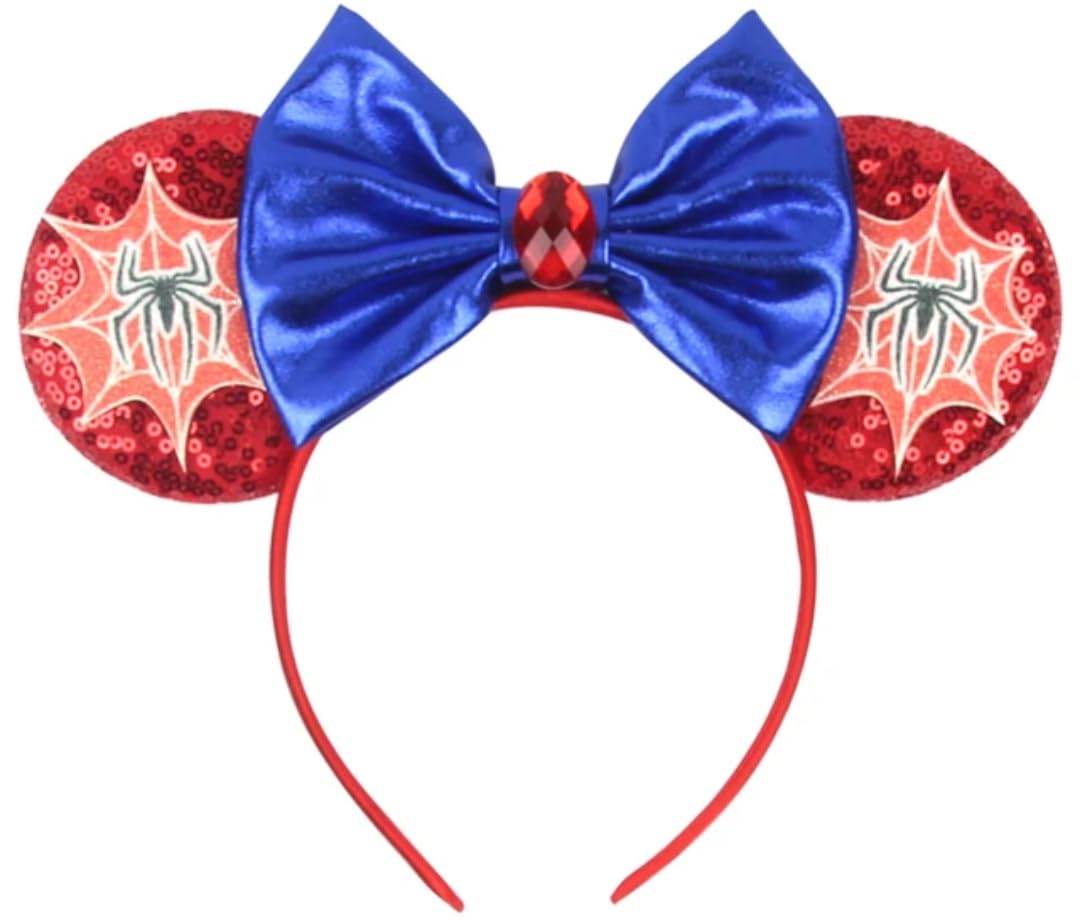 CLGIFT Super Hero Mickey & Minnie Ears — Spider-Man Avengers Design for Adults