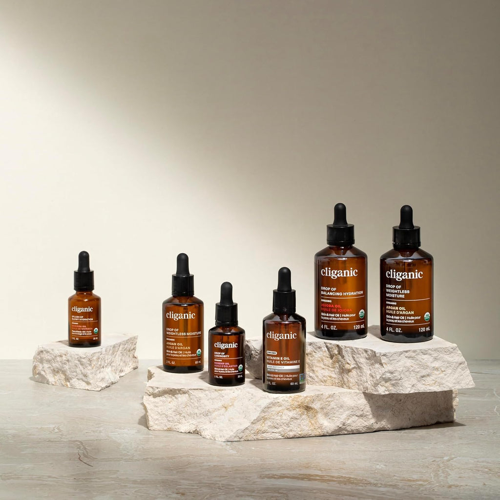 Cliganic Organic Pumpkin Seed Oil, 100% Pure - For Face & Hair | Cold-Pressed